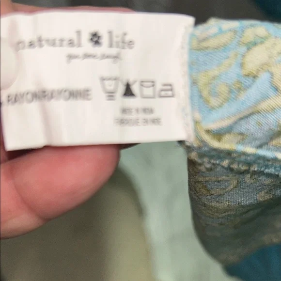 Natural Life Teal and Green Floral Dress size XL - Picture 7 of 12